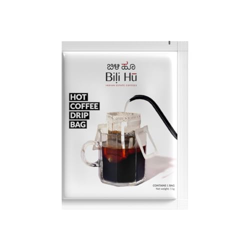 Bili Hu Coffees Hot Drip Bags, 9 Bags Make 9 Cups, Medium Roast Arabica Beans Blend, Ideal for Black Coffee or with Milk, South Indian Coffee for Home, Office & Travel Friendly (1 Sachet - 11g) (B0CM3PQ4DL) Amazon Price History, Amazon Price Tracker