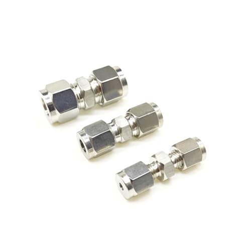 Conector de acero inoxidable 304 de 20mm con doble bicono para tuberías 2