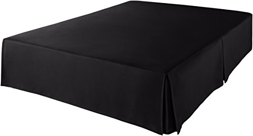 Amazon Basics Lightweight Pleated Bed Skirt - Queen, Black #TOP2