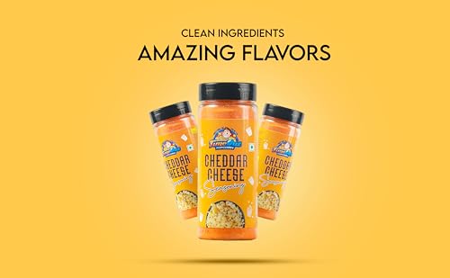 Image of Time Out Popcorn Jain Cheddar Cheese Seasoning, Multi-Purpose Powder, Popcorn and Snacks Flavoring,Pack of 2, 100g Each