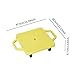 kowaku Indoor Scooter Board Sensory Training Motor Skills Floor Scooter with Rollers for Playground Outdoor Activities Home Children, Yellow