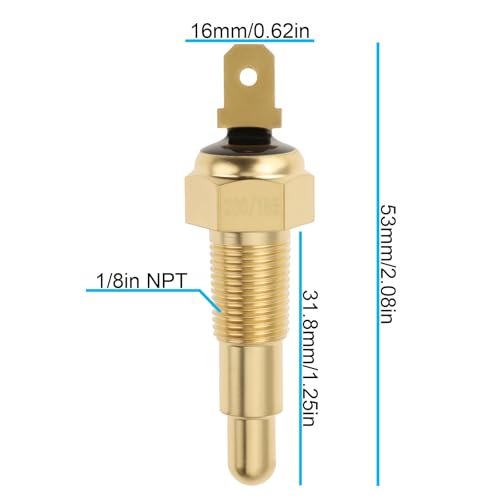 EMSea Auto Kühler Lüfter Temperatursensor Schalter 1/8\ NPT 185-200°C