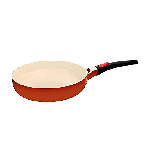 Frigideira Cerâmica com Cabo Destacável 24 cm Laranja Le Cook