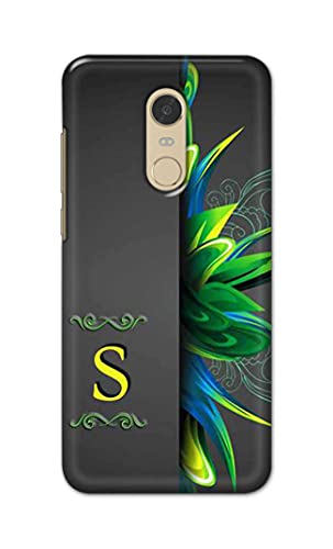 Image of Name II Initial II Letter Alphabet S Hard Back Case Cover for Redmi Note 5 / Redmi 5 Plus Back Cover -(J5) VNS2222