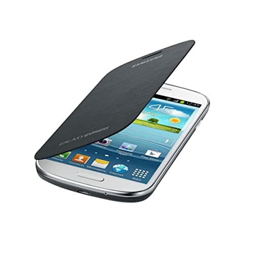 Samsung EF-FI873BSEGWW Etui à rabat vertical en cuir pour Samsung Galaxy Express Argent