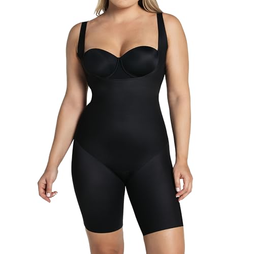 Imagen de Leonisa Body Pecho Libre Invisible de Control Medio- Faja Enteriza Reductora para Mujer