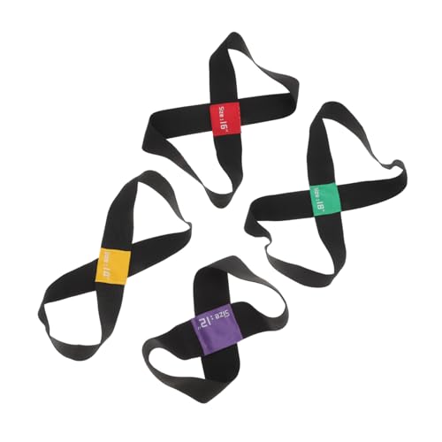 VANZACK 4Pcs Drum Cymbal Mute Belts Noise Reducing Practice Circles for Cymbals Sound Dampening for Drumming for Musicians and Music Lovers