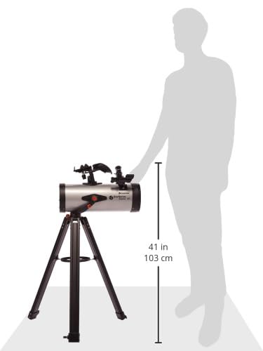 Celestron 22453 StarSense Explore LT127AZ Newtonian Reflector Telescope with Smartphone App-enabled Technology - includes Two Eyepieces, 2x Barlow lens, Phone Dock and Height-adjustable Tripod, Silver