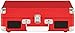 Crosley CR8005DP-RE1 Cruiser Plus Vintage 3-Speed Bluetooth in/Out Suitcase Vinyl Record Player Turntable, Red