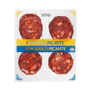 Chorizo picante extra Hacendado lonchas 4 paquetes x 56,25 g Pack 2