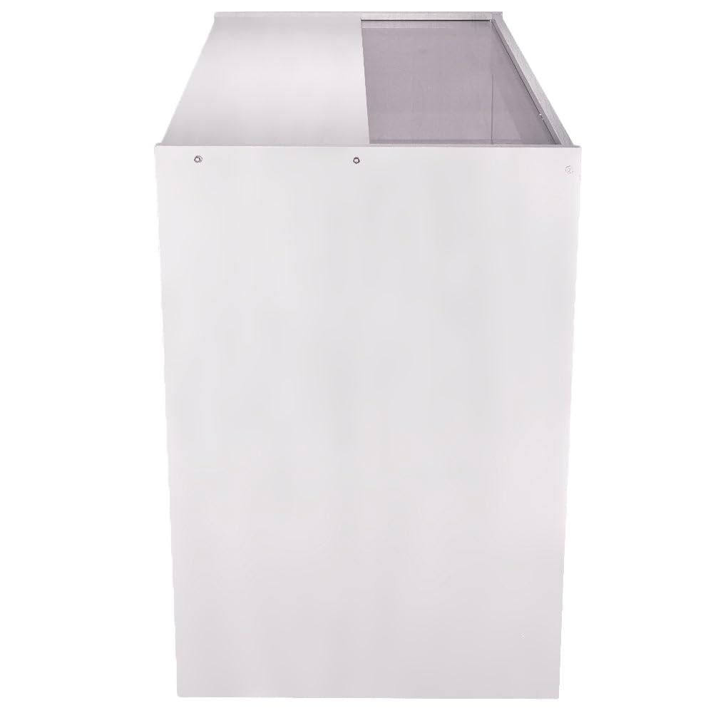 Banco Vendita K1200 con Vetrina in Vetro e Serratura | Bancone Espositivo Sicuro ed Elegante per Negozi | 3 Livelli di Esposizione con Ripiani Rimovibili | L120 x P60 x H90 cm | Facile da Montare