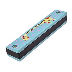 LAUDS Lot de 2 harmonicas en bois motif girafe 32 trous Bleu - Les Beatles, Paul McCartney, John Lennon, RIngo Starr, George Harrison LAUDS Lot de 2 harmonicas en bois motif girafe 32 trous Bleu – Image 3