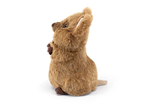 Trudi Quokka Arturo Quokka Mascotte Peluche, Regalo di Natale e Compleanno. | 14x22x13cm Taglia S | Animali Esotici Tropicali | Modello 27144