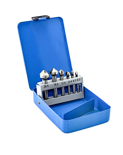 Set Svasatori 90° Per Metallo - 6 Pezzi In HSS, Da 6.3 A 20.5 Mm, Per Lamiere E Alluminio - Foto 7