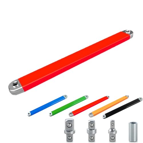 YYONPQ Bolthero Reaches The Bolt Nothing Else Can Bolt Hero Wrench 15.4 Zero-Degree Offset Extension Wrench Ultra-Thin Drive Extender For Automotive Tight Space Repair (Red)