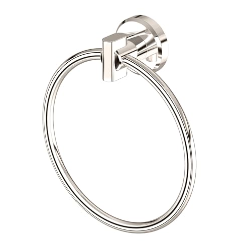 Gatco 5472 Locke Towel Ring, Polished Nickel