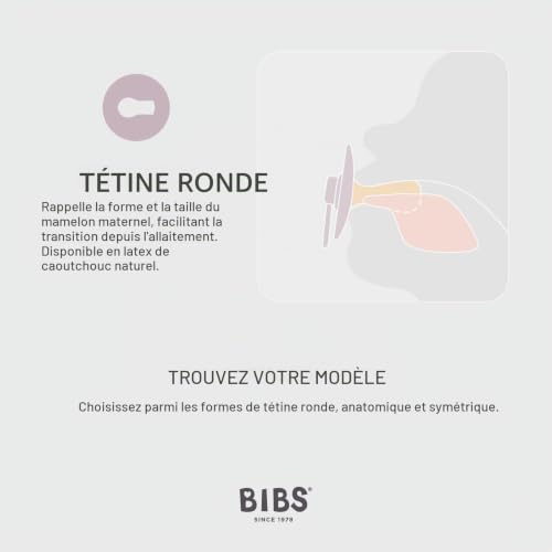 Sucette Bibs Colour Taille 1 0 Collerette Pp Tétine Latex - vue 4