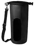 nod Waterproof 20 Liter Black Dry Bag With Adjustable Strap and Snap Buckle and Heavy Duty Vinyl
