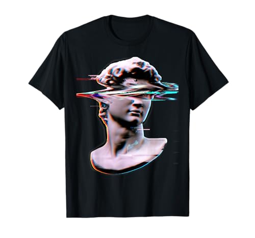 Estatua de David Glitch Streetwear Camiseta