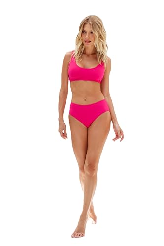 Women's High Waisted Scoop Neck Bikini Set2