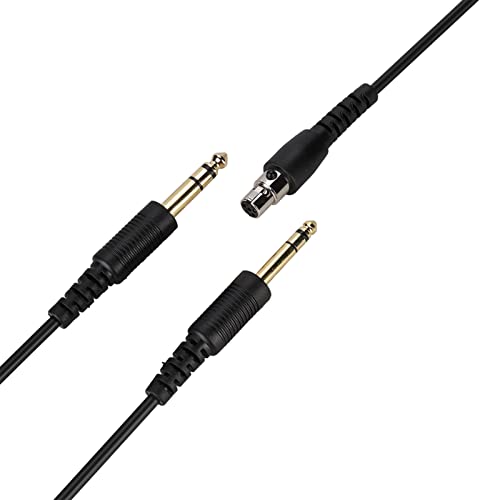 Cable adaptador para auricular de aviación 200 cm con switch miniatura 2