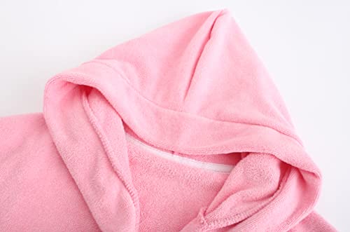 Boys Girls Bathrobe Soft Towel Hooded Robe Terry cloth Turkish Cotton Bathrobe3