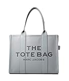 Marc Jacobs The Leather Large Tote Bag Colour : Grey, Size : One Size Image