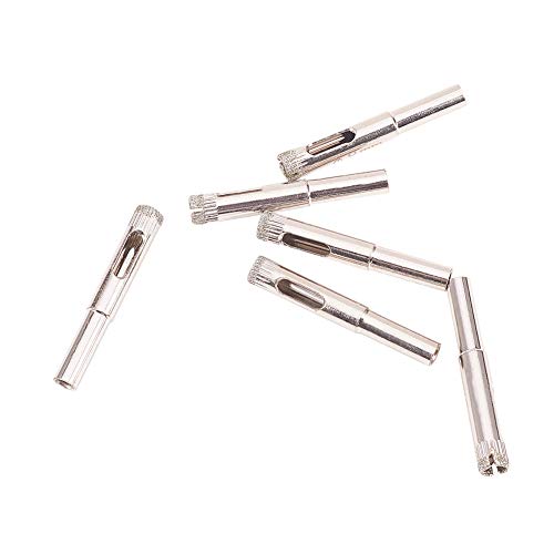 Utoolmart ガラスドリル ホールソー ドリルセット ドリルビットセット ガラス タイル用 ドリルビット ホールソーセット コアビット ガラス 穴あけ 混合 ガラス 研削 加工 穴あけ 硝子 大理石 陶器 レンガ タイル カッター シルバー 8mm 6pcs