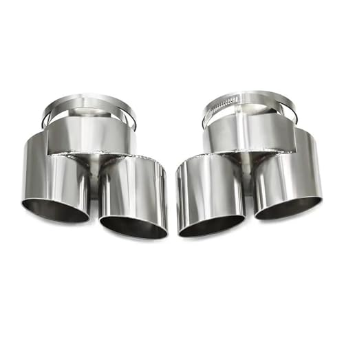 Tuyau d'échappement double sortie argent pour BMW X6 G06 et X5 G05 2.0T