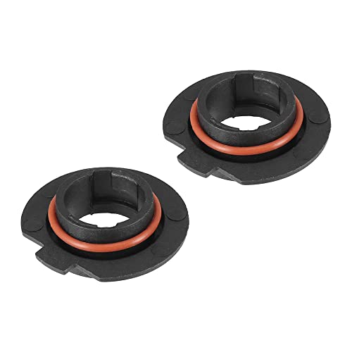 X AUTOHAUX 2pcs H7 Led Phare Adaptateur Base Ampoule Douilles Support pour Voiture Noir