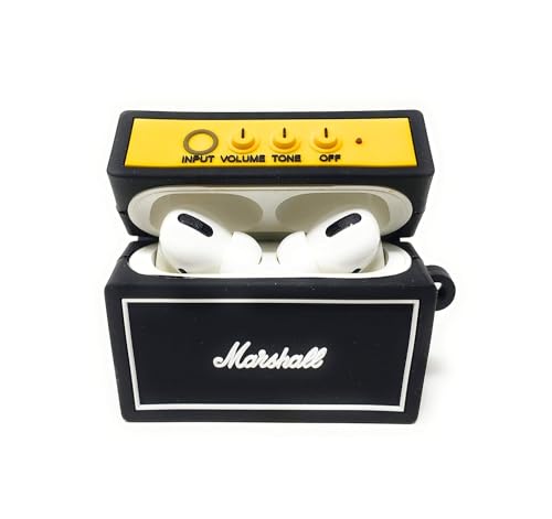 Image of Dezet Cute Soft Silicone Pouh Case for Airpods Pro GEN-2 (2022) � 3D Cartoon Animal Character Cover with Keychain Ring, Shockproof & Dustproof Protective Case for Kids & Girls (Marsh Multi)