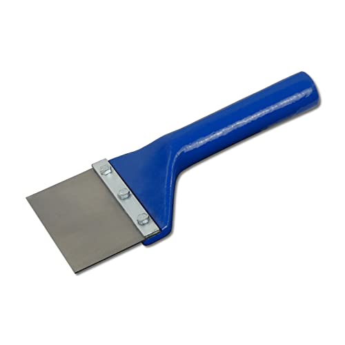 DEWEPRO® Fliesenentferner mit Stahlblatt - Breite 100mm - Putzentferner - Schaber - kleine Stoßscharre - sehr robust - zum Abschaben von Farbe, Putz, Mörtel, Kleber, usw.