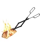 Bettermade 26' Fireplace Tongs, Firewood Grabber for Outside, Heavy Duty Iron Log Grabber Tongs, Outdoor Indoor Fire Pit Tools for Campfire Bonfire, Stove Fire Pit Accessories.