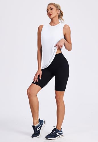 Image of Womens Workout Tank Tops Lightweight Sleeveless Shirts for Women Loose Fit Tops for Athletic Running Tennis Yoga
