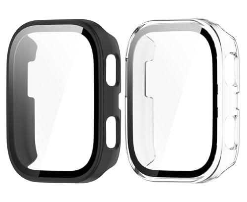 SHEAWA for Amazfit Bip 6 P[X Jo[ 2Zbg PC+KXtB Sʕی 9Hdx  ̌^یP[X یJo[ ϏՌ ANZT[ (ubN+)