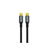 日本の中小企業 USB-C ケーブル 0.5m 1m USB-C 20Gbps PD 100W/5A 急速充電 8K@60Hz映像出力 コントローラー ノートパソコン 拡張ドック グラフィックスカード スマホ u4t (ケーブル単品1本, 1.5m)