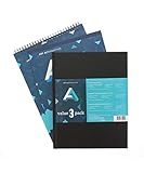 Art Alternatives Artist's Drawing Pad Value Pack, White