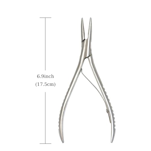 Image of Hair Extension Pliers Multi Functional Stainless Steel Hair Extension Tool for Micro Link Ring Extensions
