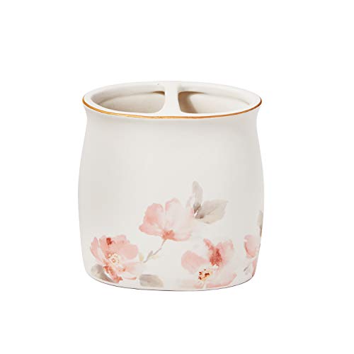 SKL Home by Saturday Knight Ltd. Misty Floral Toothbrush Holder, Pink/Multi