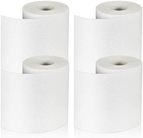 Timgle 4 Rolls Soft Fabric Cloth Adhesive Tape 4 Inch by 10 Yards Self Adhesive Bandage Wrap Non Woven Cloth Tape First Aid Tape Wound Tape for Sports, Sensitive Skin, Ankle Sprains, Swelling