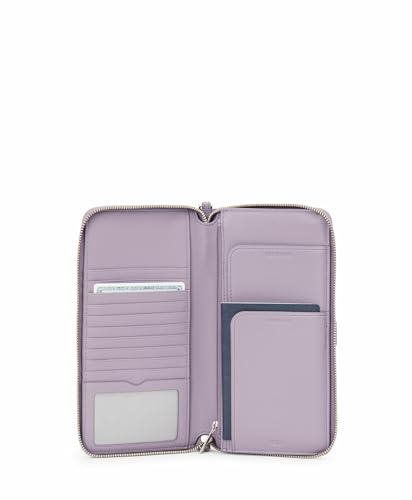 Image of TUMI - Belden Travel Wallet - Women's Premium Leather Passport Travel Organizer with Wristlet