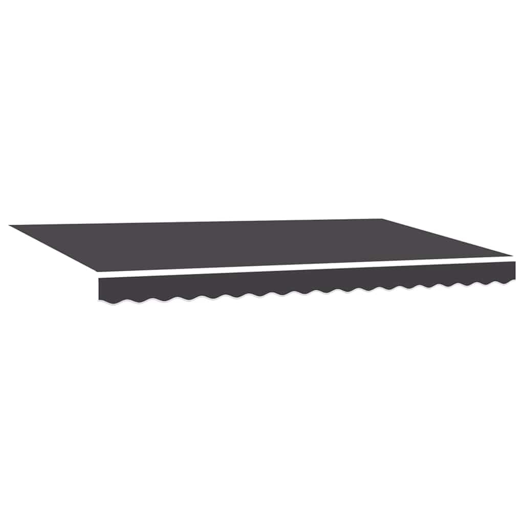 Marco de toldo antracita 400 x 200 cm extensible para balcón, terraza, jardín, protección solar, protección visual, resistente a la intemperie, UV, manivela, exterior