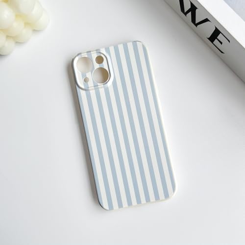 Lovmooful for iPhone 14 Case Cute Color Striped Design-Blue&White by Lovmooful - Used condition - Image 5