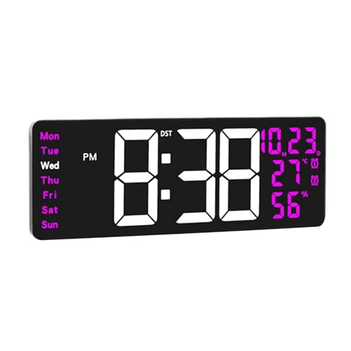 Reloj de pared LED con alarma para salon que soluciona los problemas de vision 2