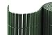 casmartis PVC Sichtschutzmatte - grün - 120 x 400 cm - Zaunsichtschutz, Sichtschutzzaun, Balkonverkleidung, Zaunblende