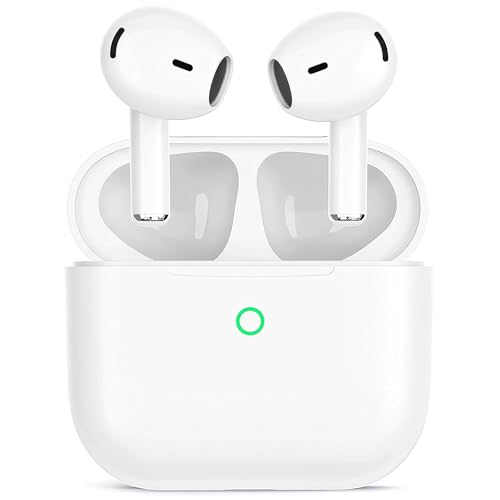 Wireless Earbuds, Bluetooth 5.4 in Ear Headphones with Noise Cancelling Mic, 48H Playtime HiFi Stereo Bluetooth Earphones, IPX8 Waterproof Touch Control True Wireless Headphones for iPhone/Android/IOS by pokezo - Used condition - CA$11.19