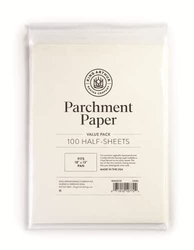 King Arthur Flour Precut Baking Parchment Paper, Heavy Duty, Professional