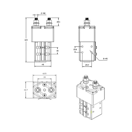 Contactor TSU-285 300A 60V para evitar fallos de arranque en coche 4
