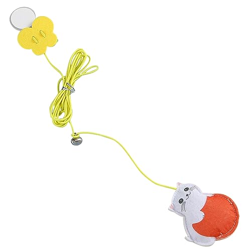 2 Pcs Brinquedos interativos para gatos - Cat Teaser Brinquedos Retráteis,gato porta suspensa retrát