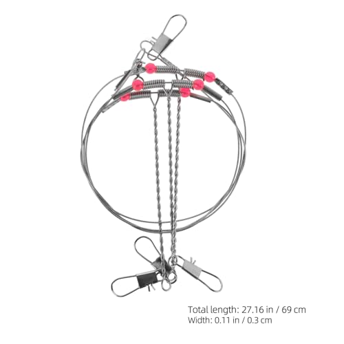 Vanzack set de aparejos para pesca con anzuelos de acero inoxidable miniatura 7